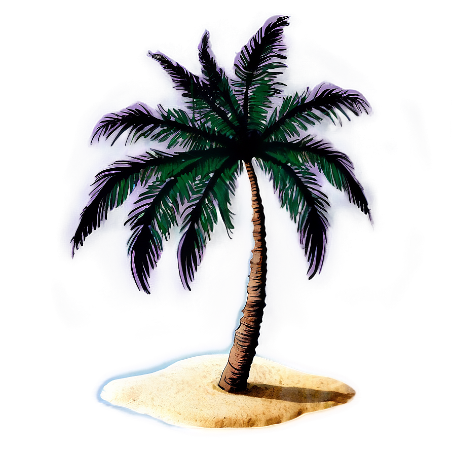 Beach Palms Silhouette Png 48 PNG