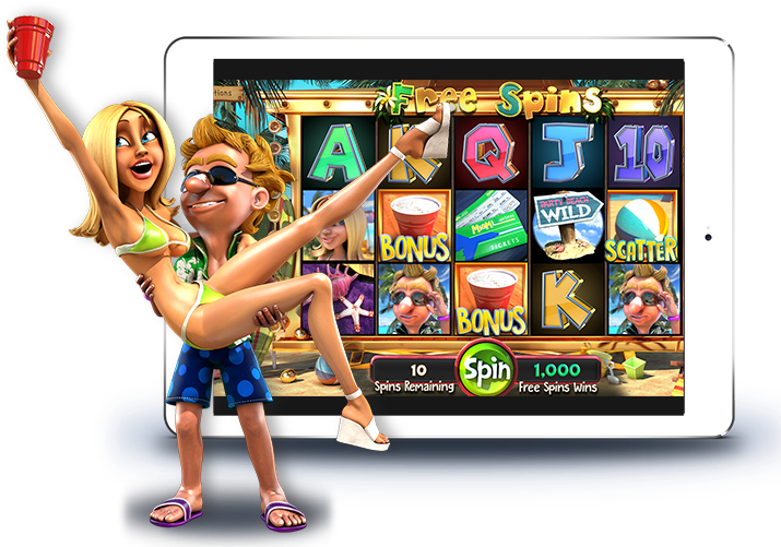 Beach Party Slot Game Characters PNG