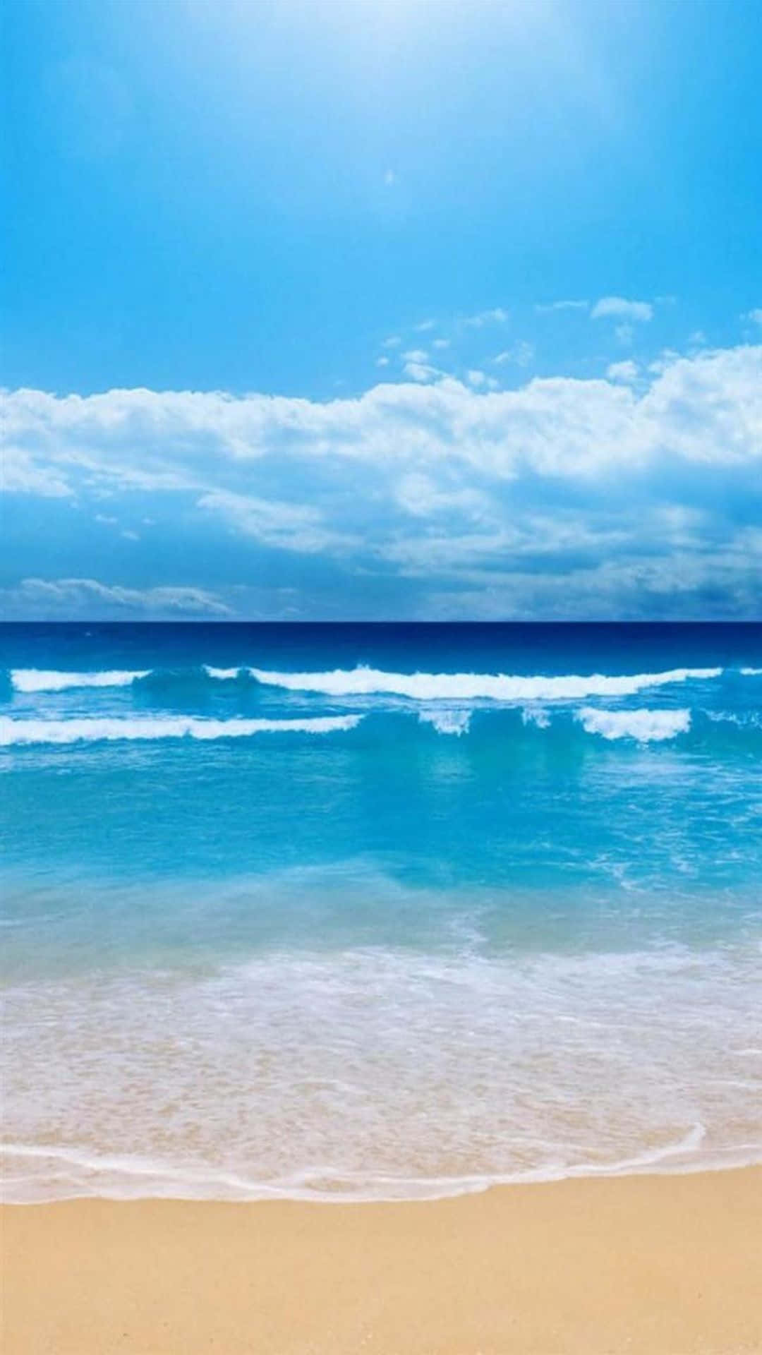 ¡desconéctatede La Rutina Diaria Y Relájate En Tus Próximas Vacaciones En La Playa Con Beach Phone! Fondo de pantalla