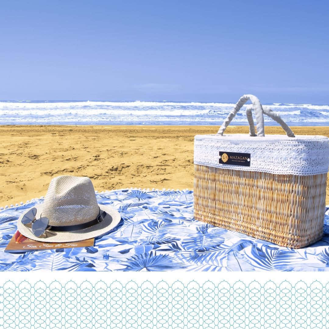 Relaxing Beach Picnic on a Sunny Day Wallpaper