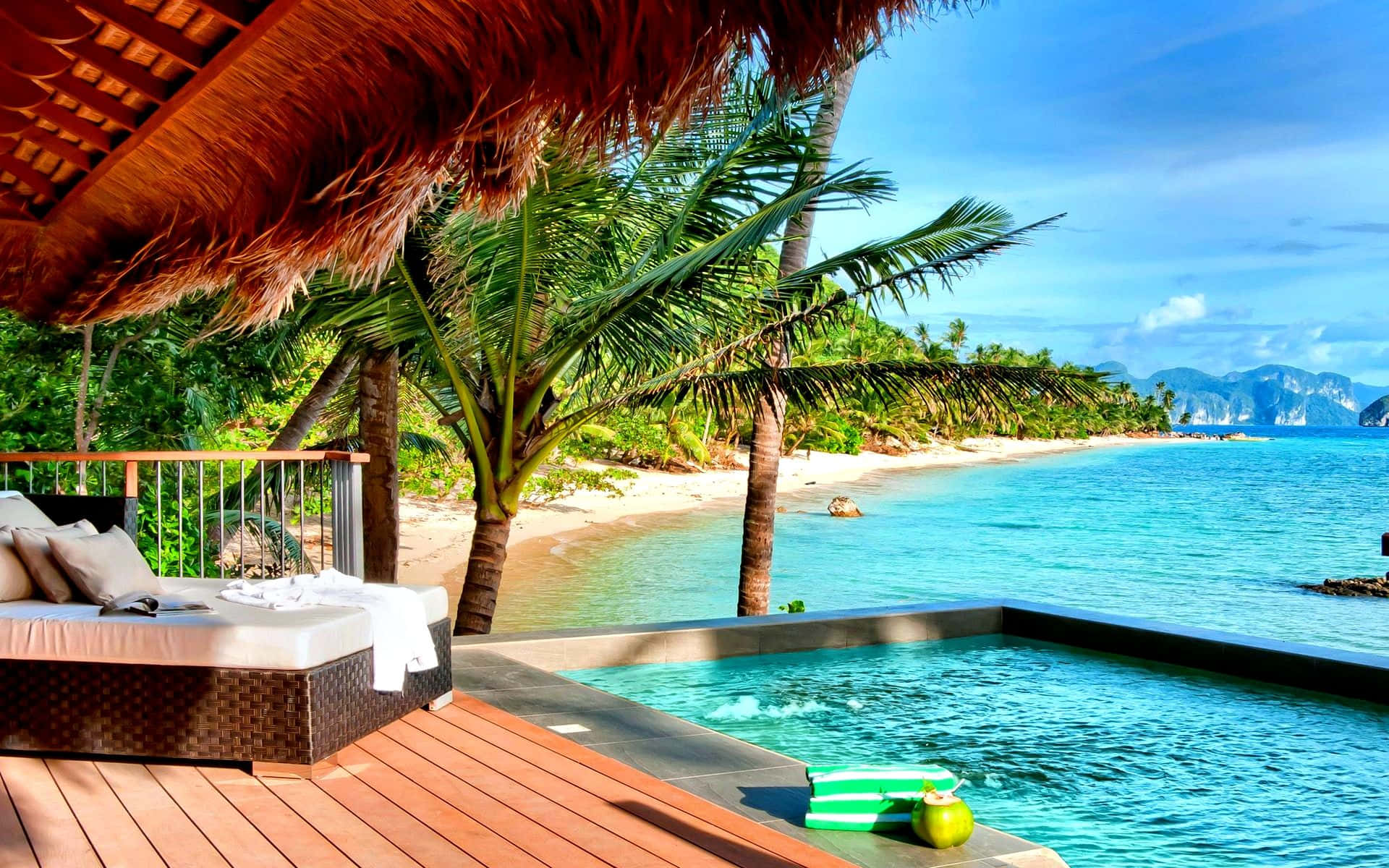 Tropical Paradise: The Ultimate Beach Resort Experience Wallpaper