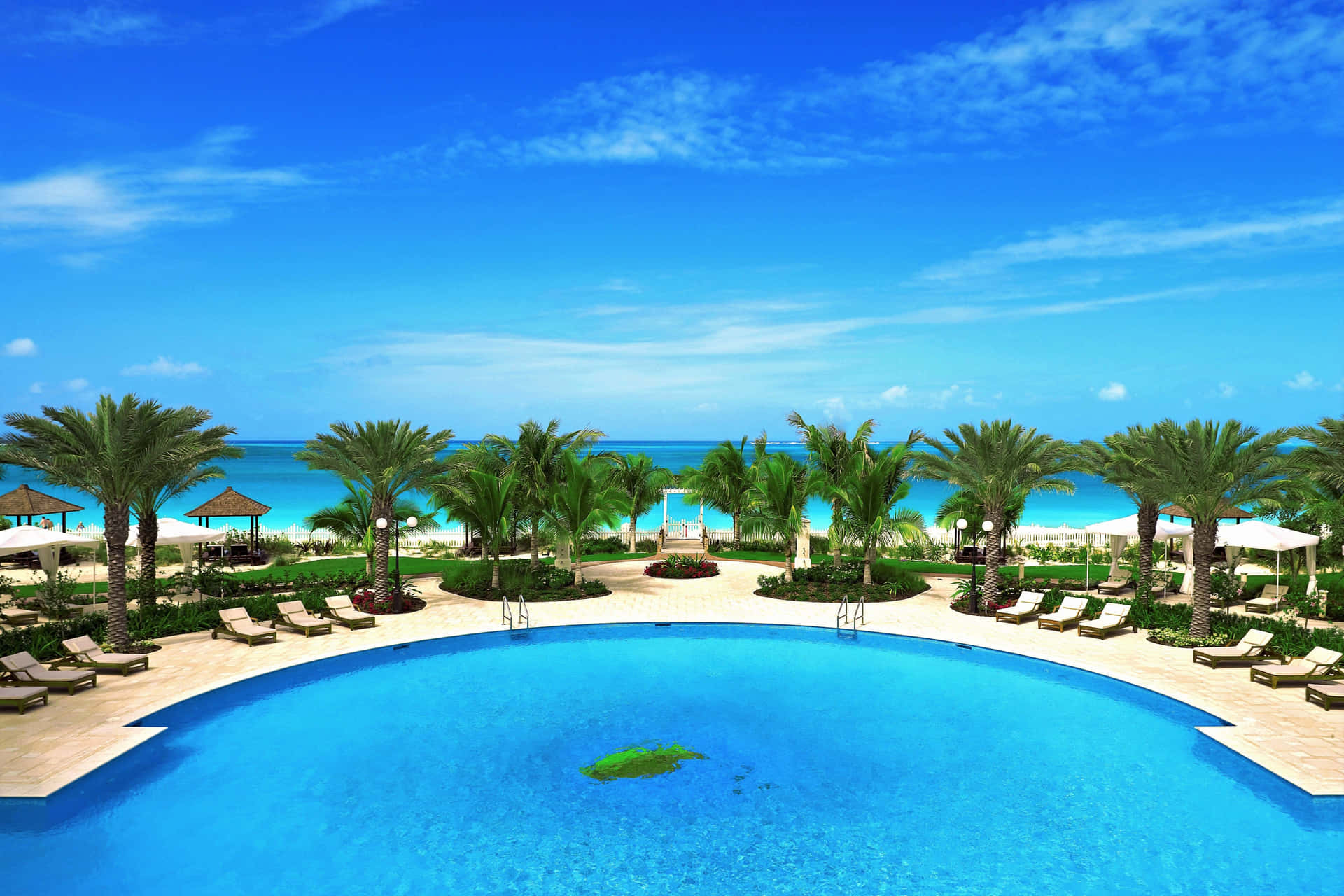 Luxury Beach Resort Awaits You Wallpaper