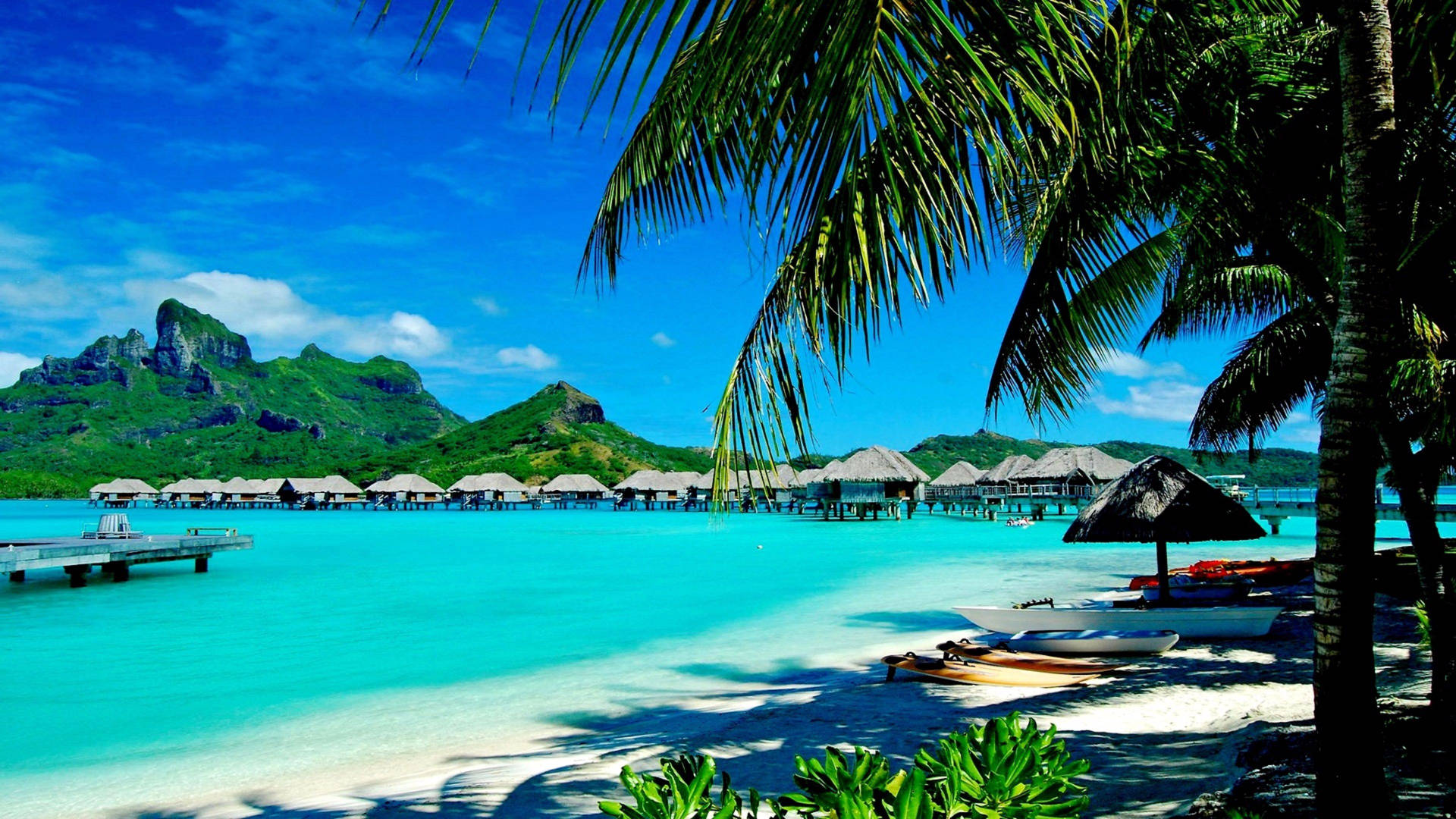 Beach Resort Google Meet Virtual Background