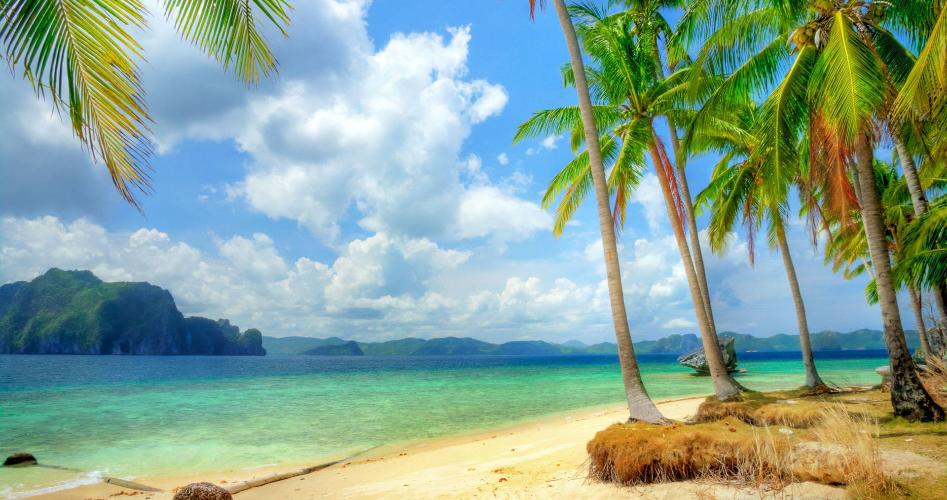 Escenasde Playa Tropical Para El Escritorio Fondo de pantalla