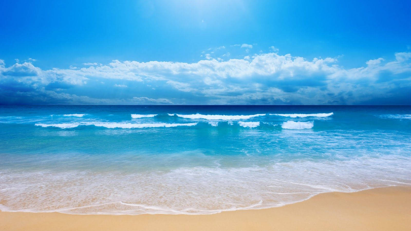 Beach Sea Waves Desktop