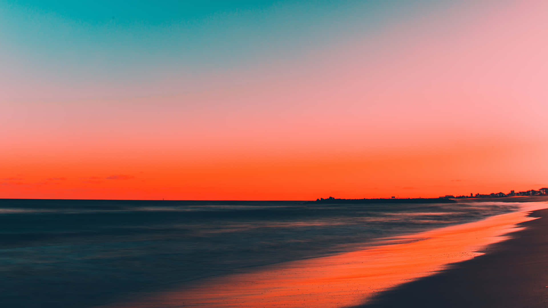 Uncielo Pintoresco De Playa. Fondo de pantalla