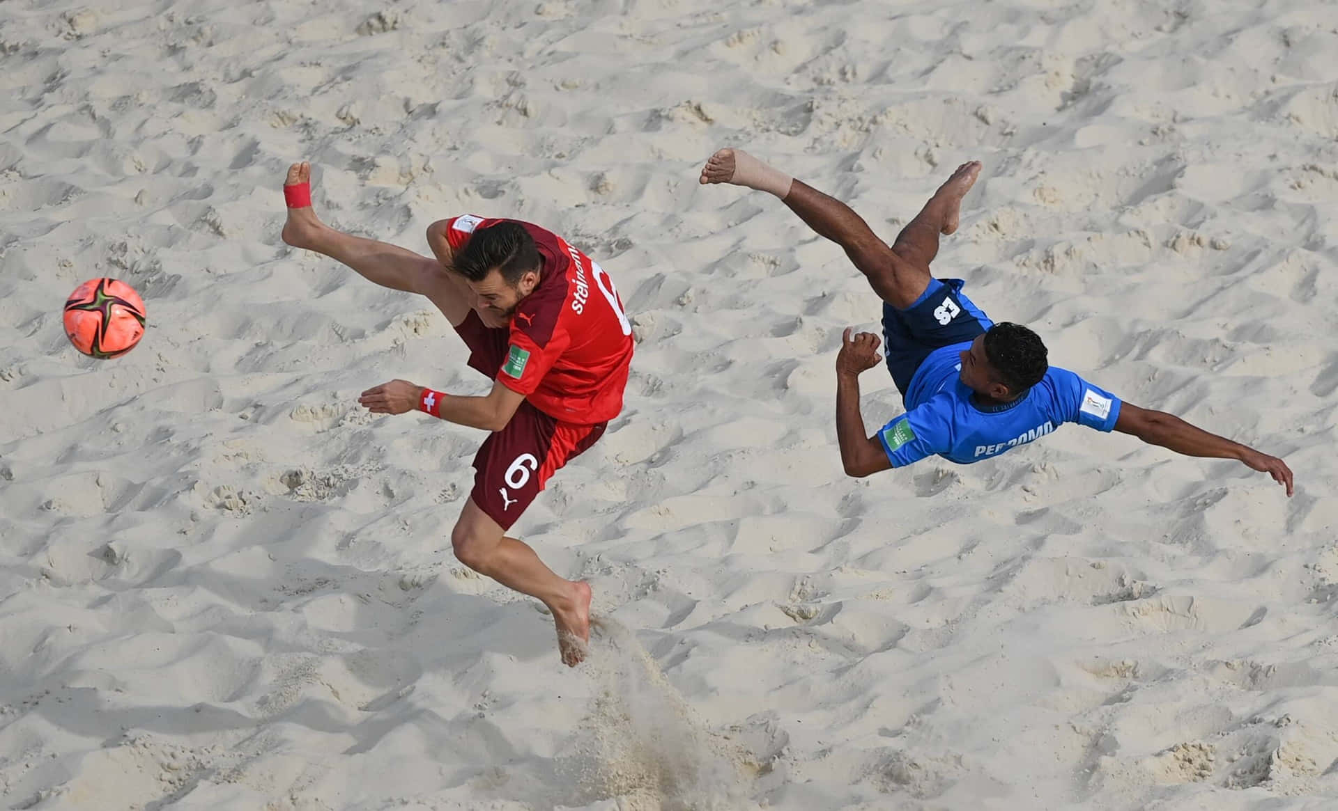 Beach Soccer Aerial Duel.jpg Wallpaper