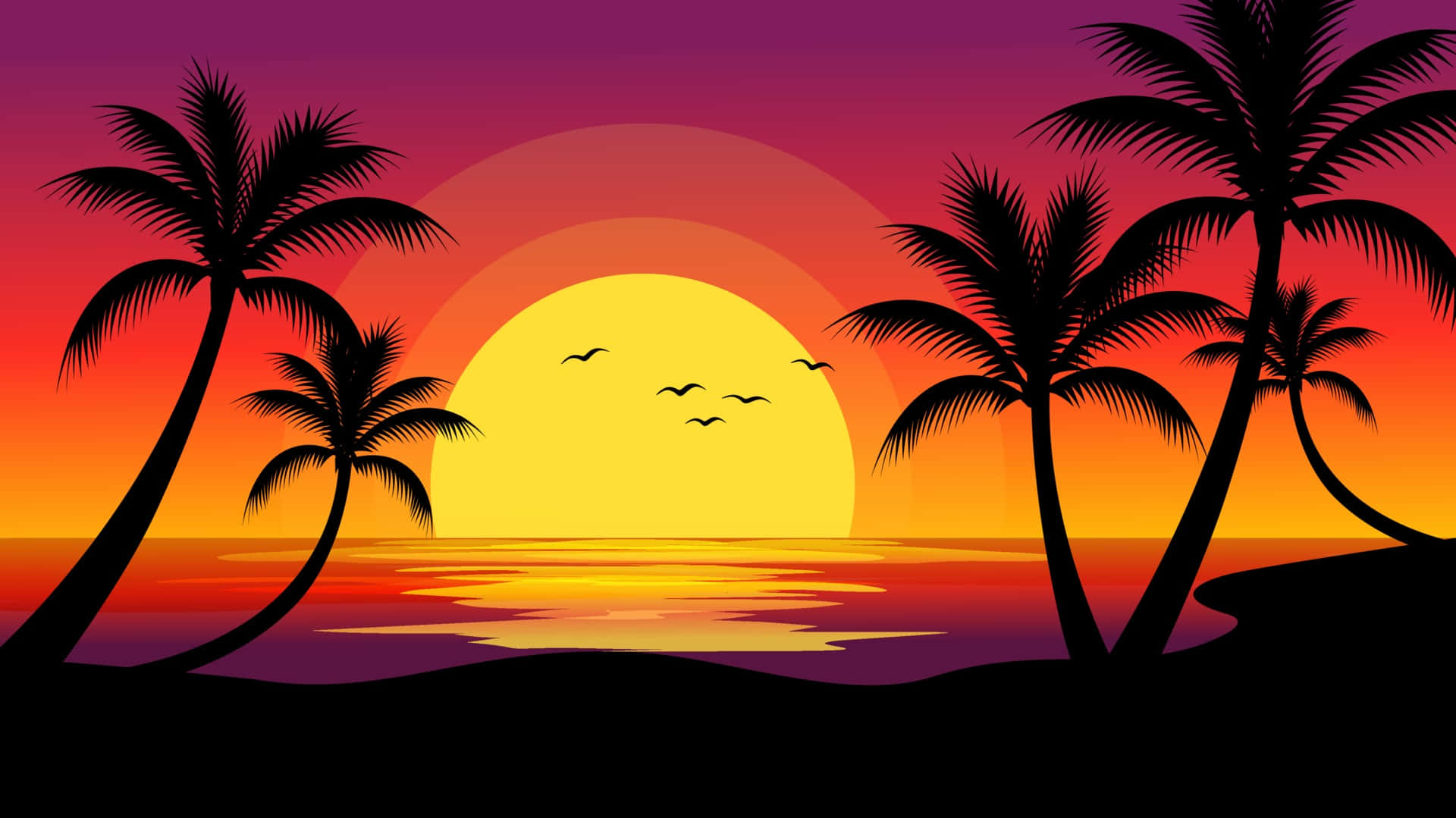 "Take in the serenity of a beautiful beach sunset"