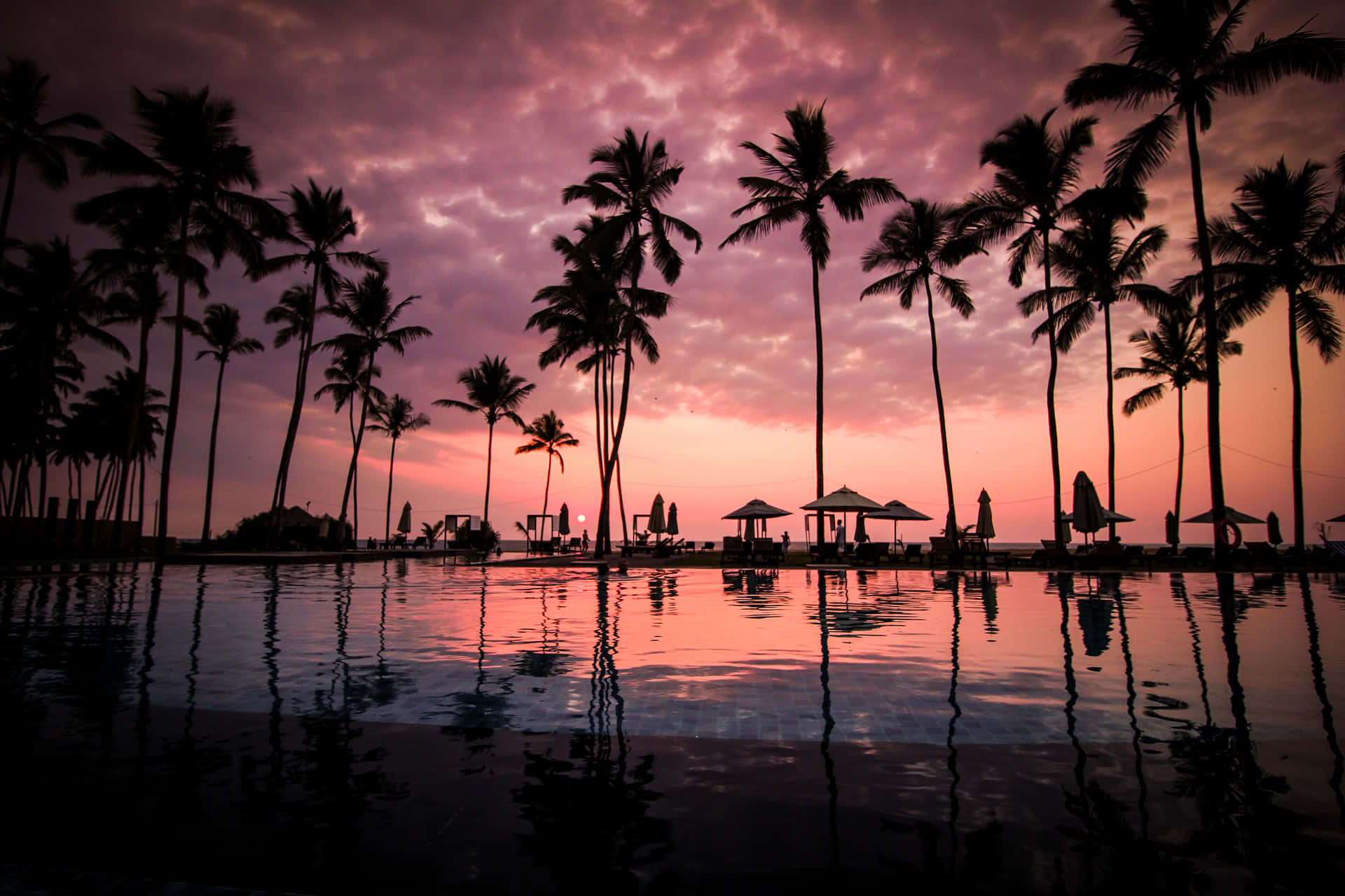 A Beautiful Beach Sunset In HD Wallpaper