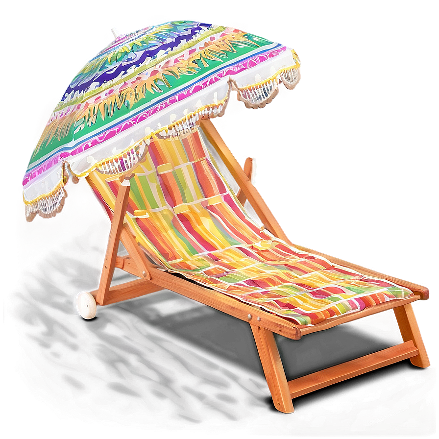 Beach Sunshade Loungers Png 68 PNG