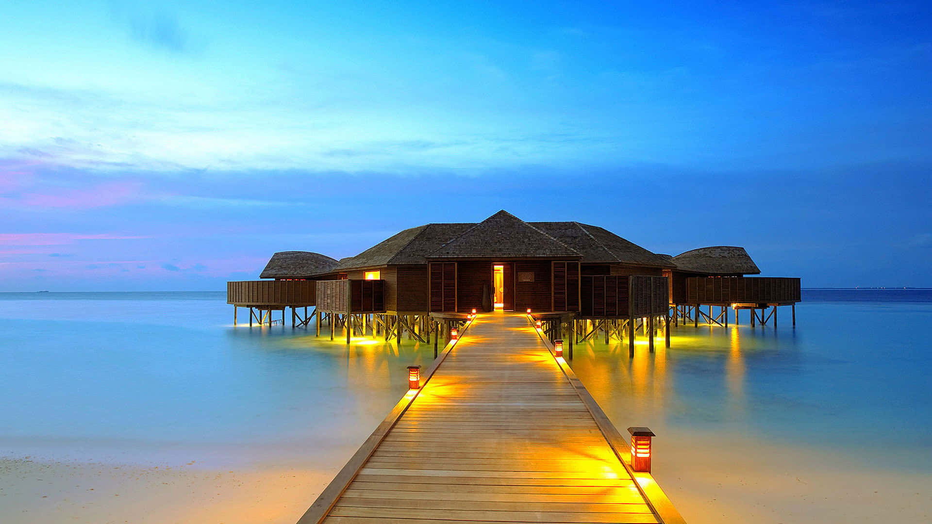 Sfondotematico Lily Spiaggia Delle Maldive