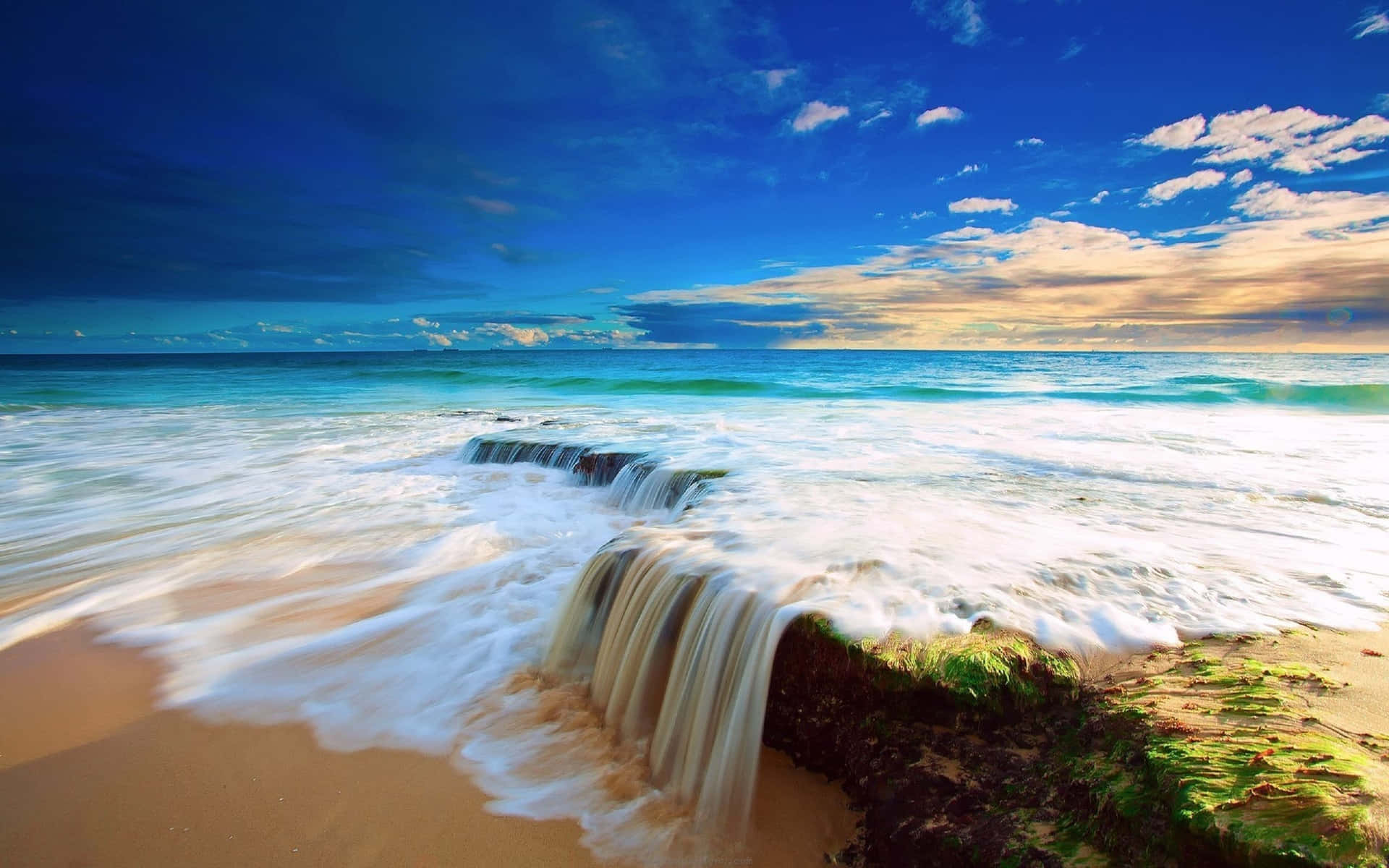Turn your dreams into reality with this blissful beach themed background