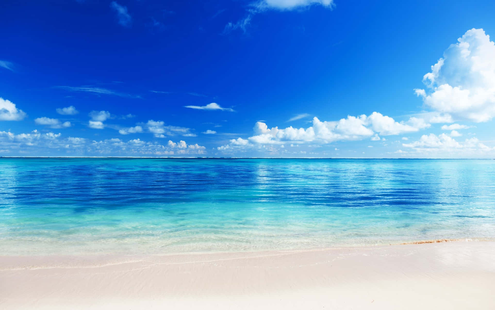 Shiny Blue Beach Themed Background