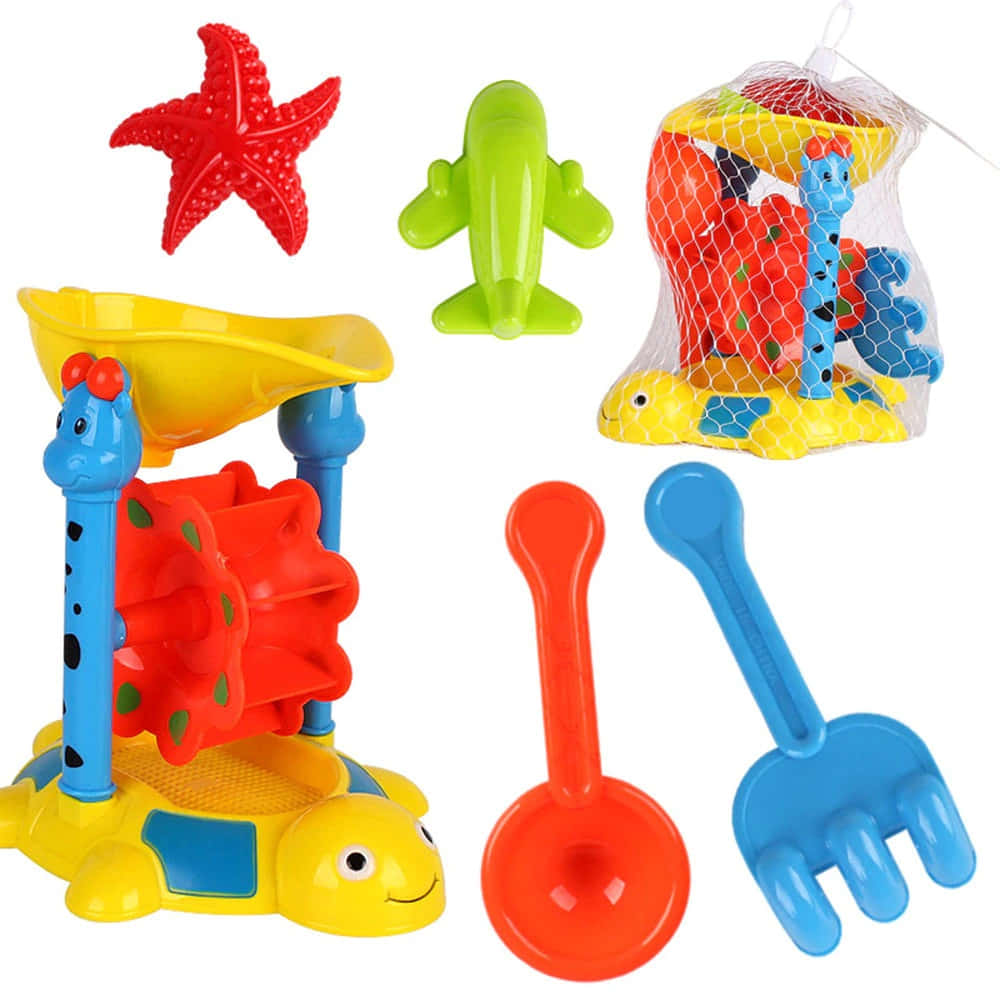 Colorful Beach Toys for the Perfect Summer Fun Wallpaper