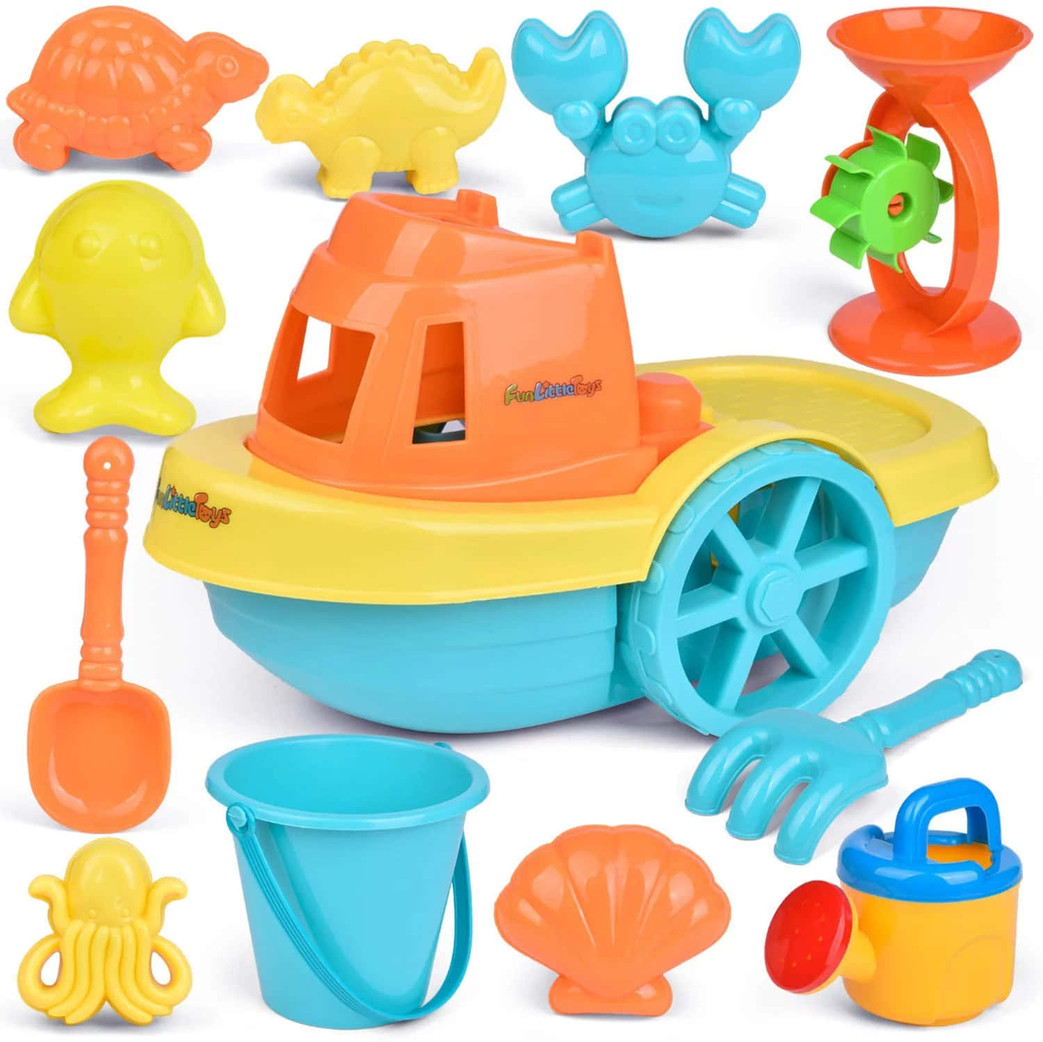 Caption: Fun Day at the Beach with Colorful Beach Toys Wallpaper