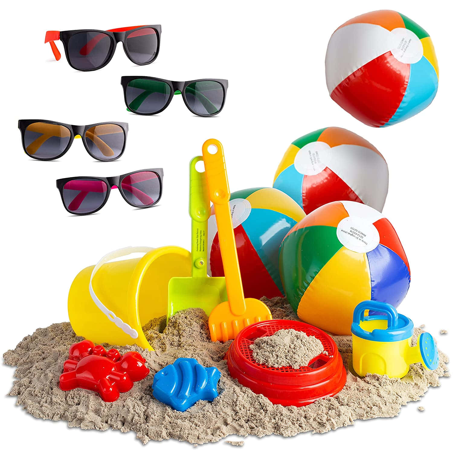 Enjoying Fun in the Sun with Colorful Beach Toys Wallpaper