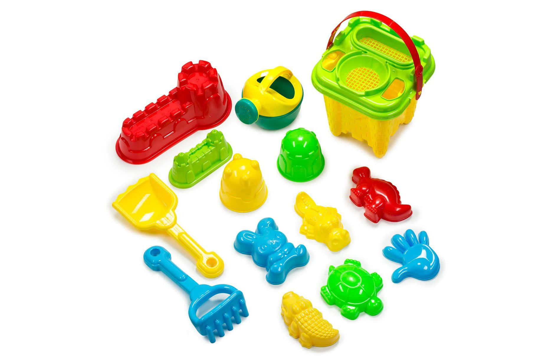 Colorful Beach Toys and Accessories Wallpaper
