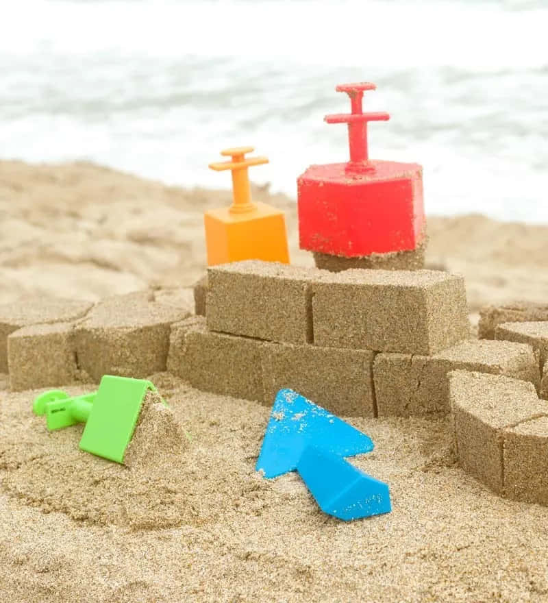Fun and Colorful Beach Toys Wallpaper