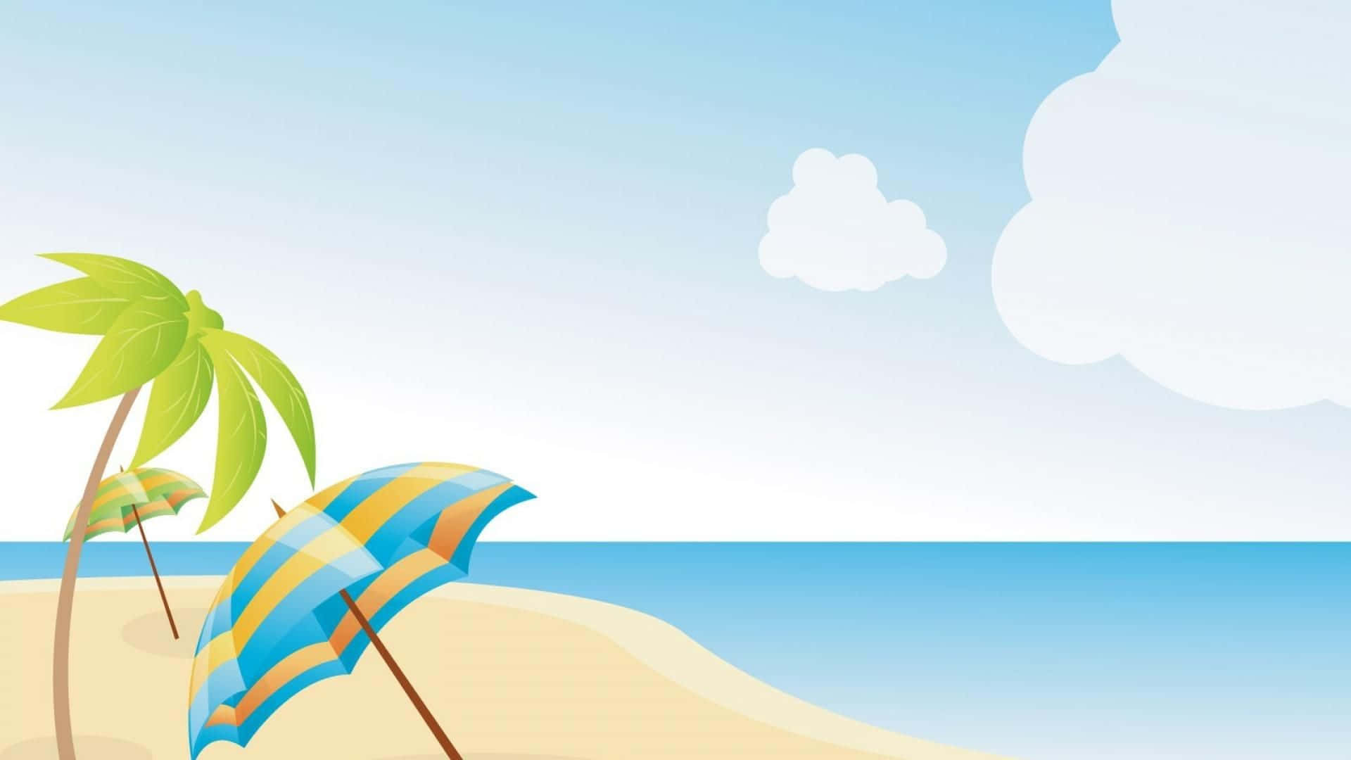 sunny day at the beach clipart