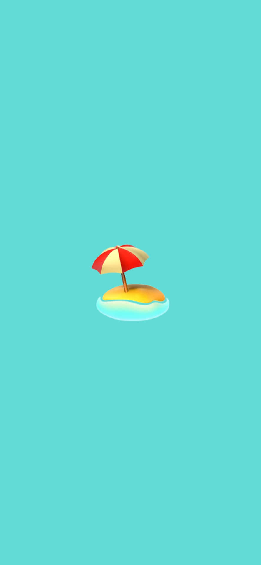 Beach Umbrella Emoji Wallpaper