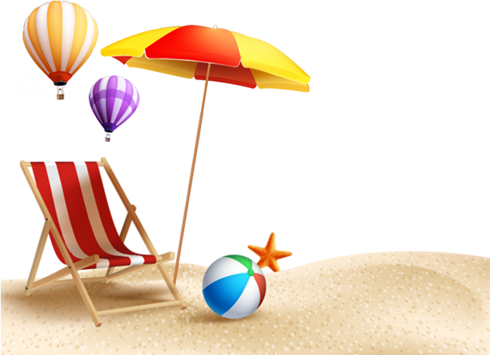 Beach Vacation Clipart PNG