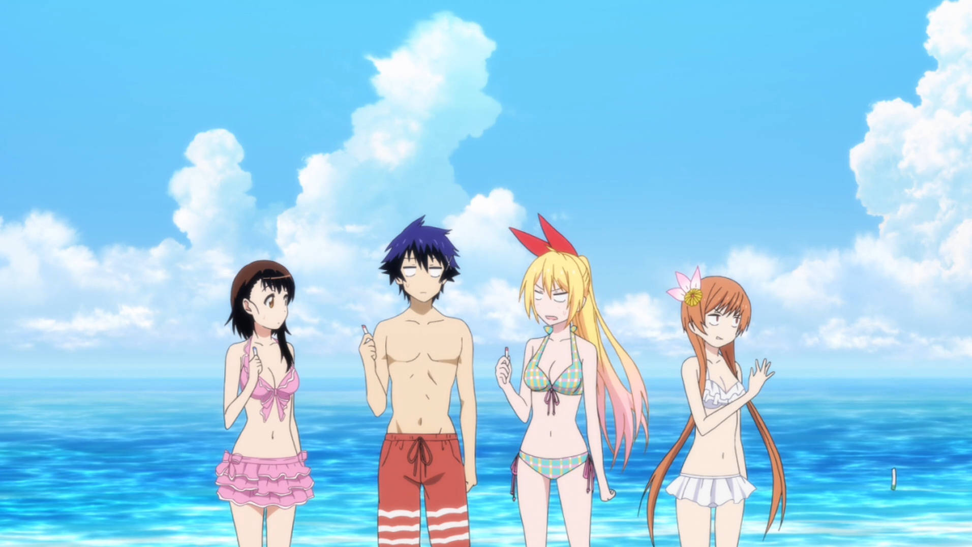 Beach Vacation Nisekoi Anime Picture