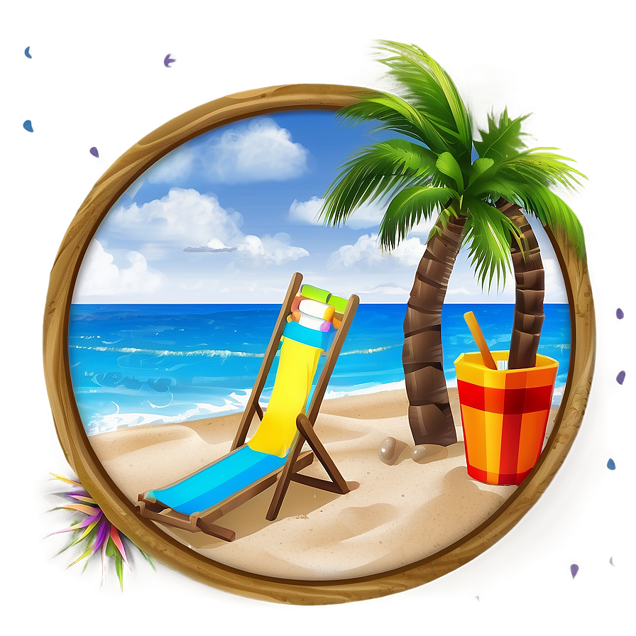 Beach Vacation Scene Png 39 PNG