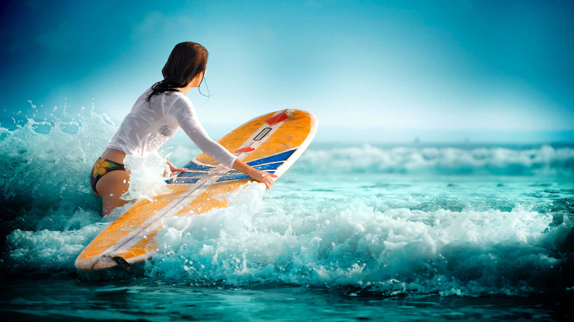 Exciting Beach Water Sports Adventure Wallpaper
