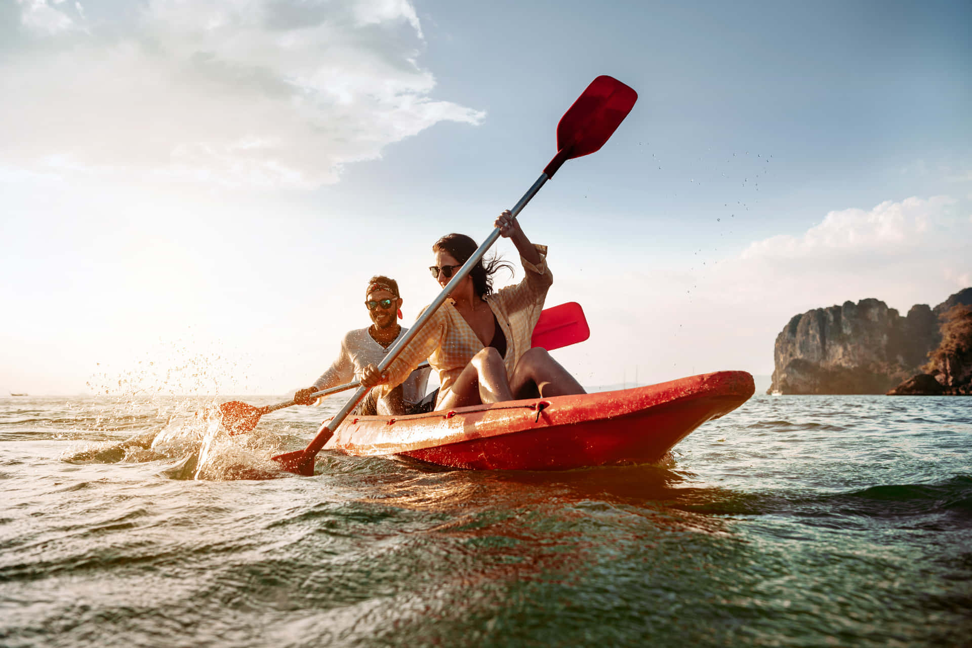 Thrilling Beach Water Sports Adventure Wallpaper