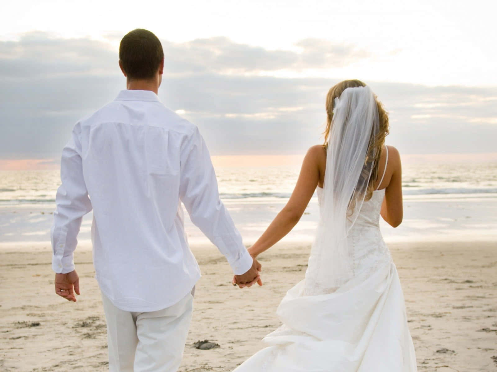 White Beach Wedding Picture