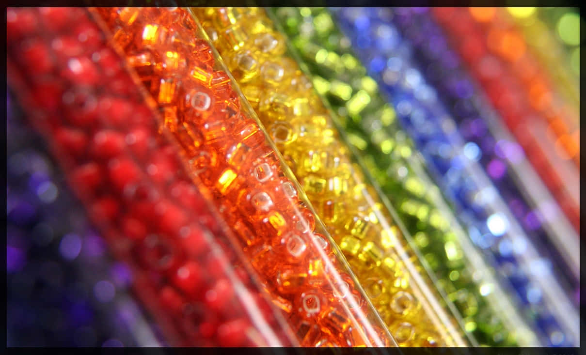 An Array of Colorful Beads