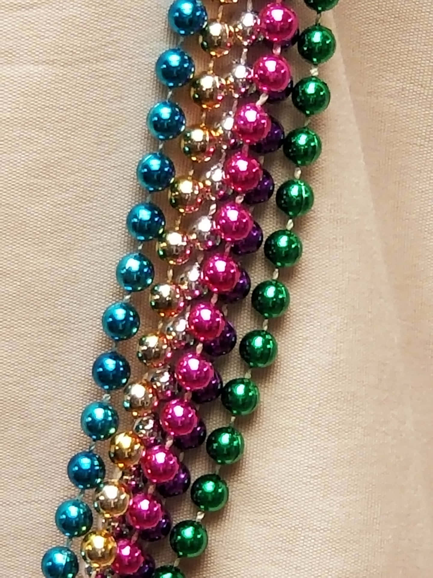 A Colorful Beaded Necklace With Beads On It