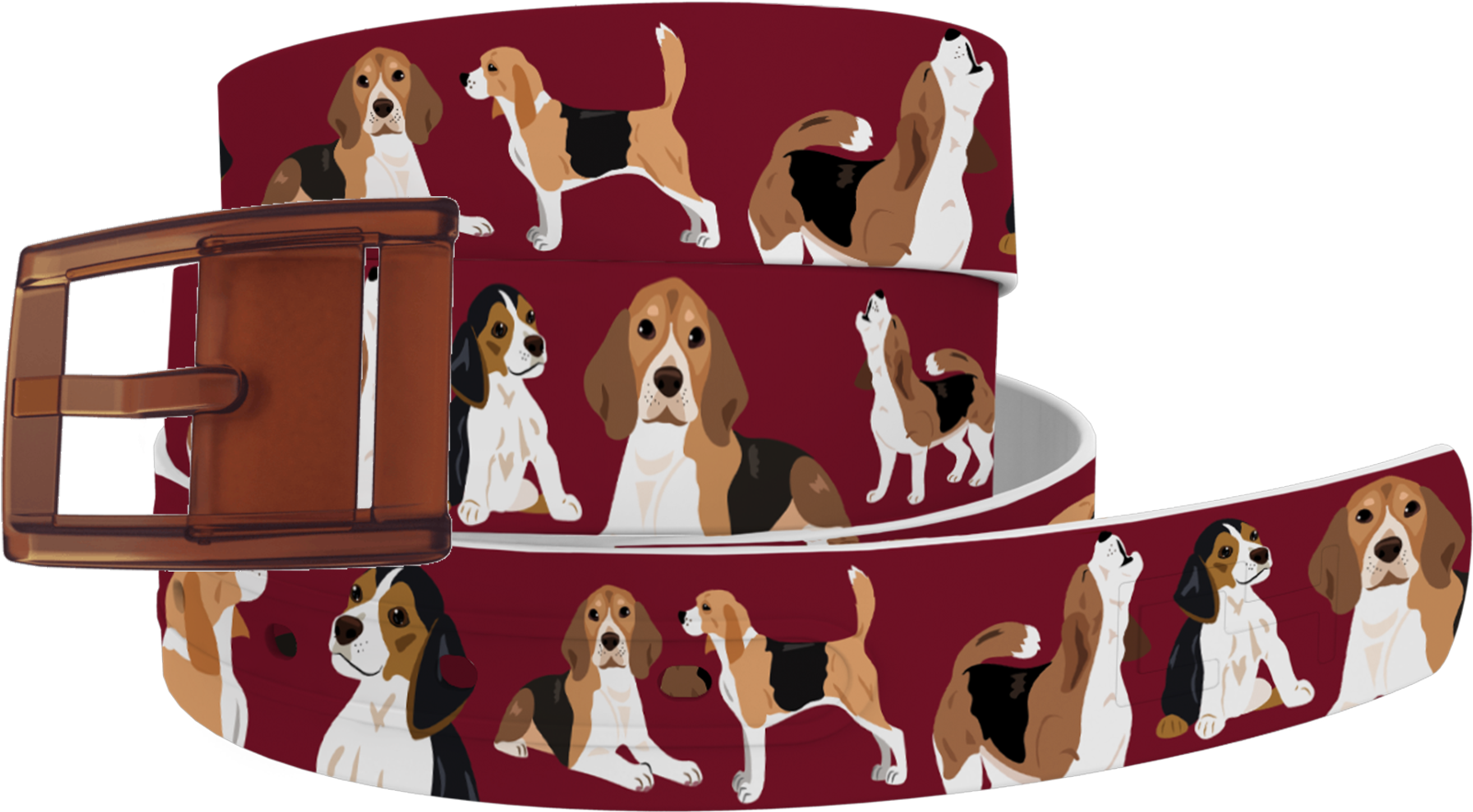 Beagle Pattern Dog Collar PNG