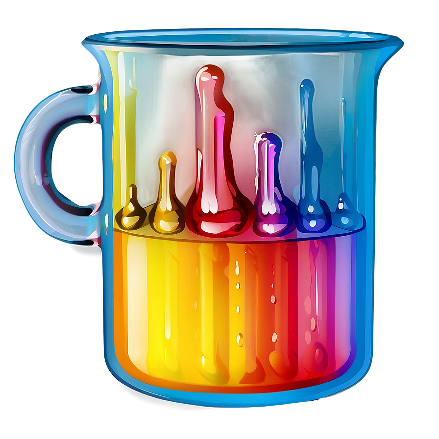 Download Beaker With Colorful Liquid Png Fdo | Wallpapers.com