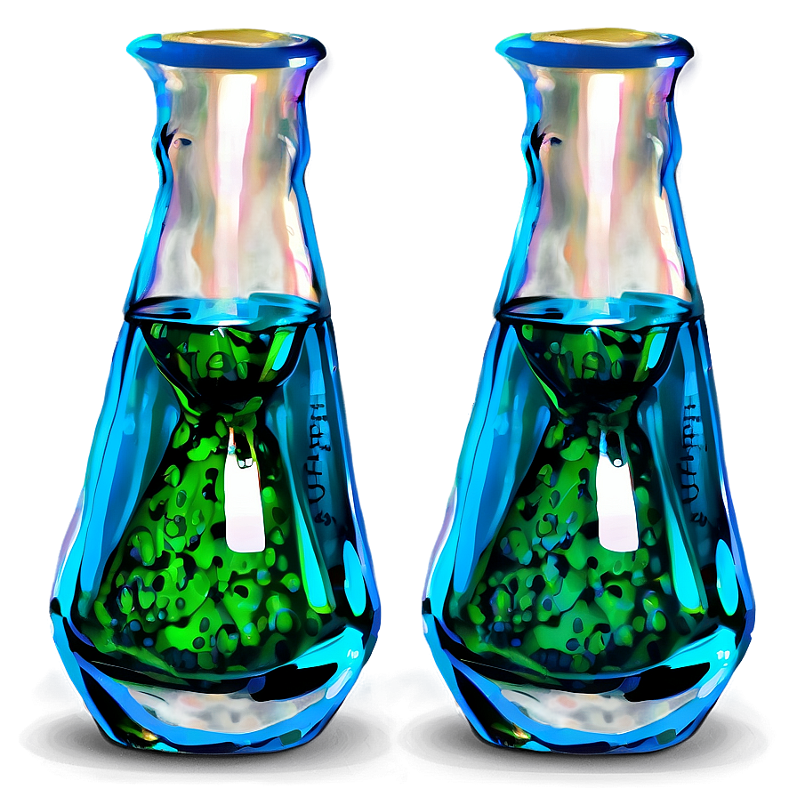 Beaker With Green Solution Png 05232024 PNG