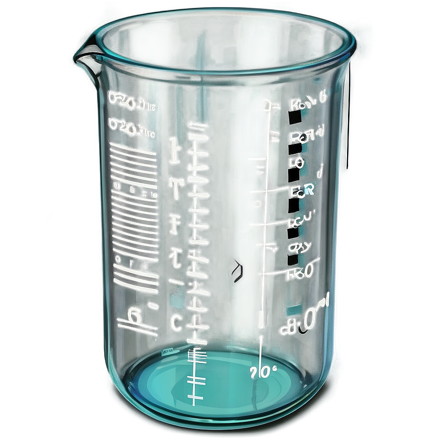 Beaker With Measurements Png Dyf91 PNG