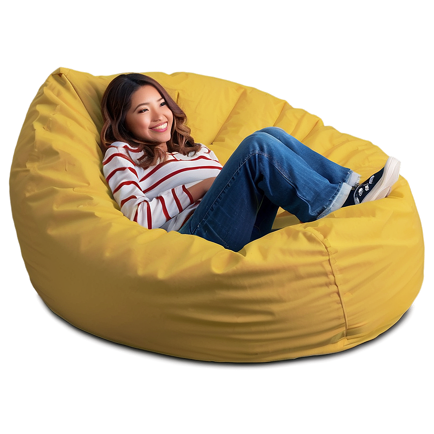 Beanbag For Dorm Room Comfort Png Esa PNG