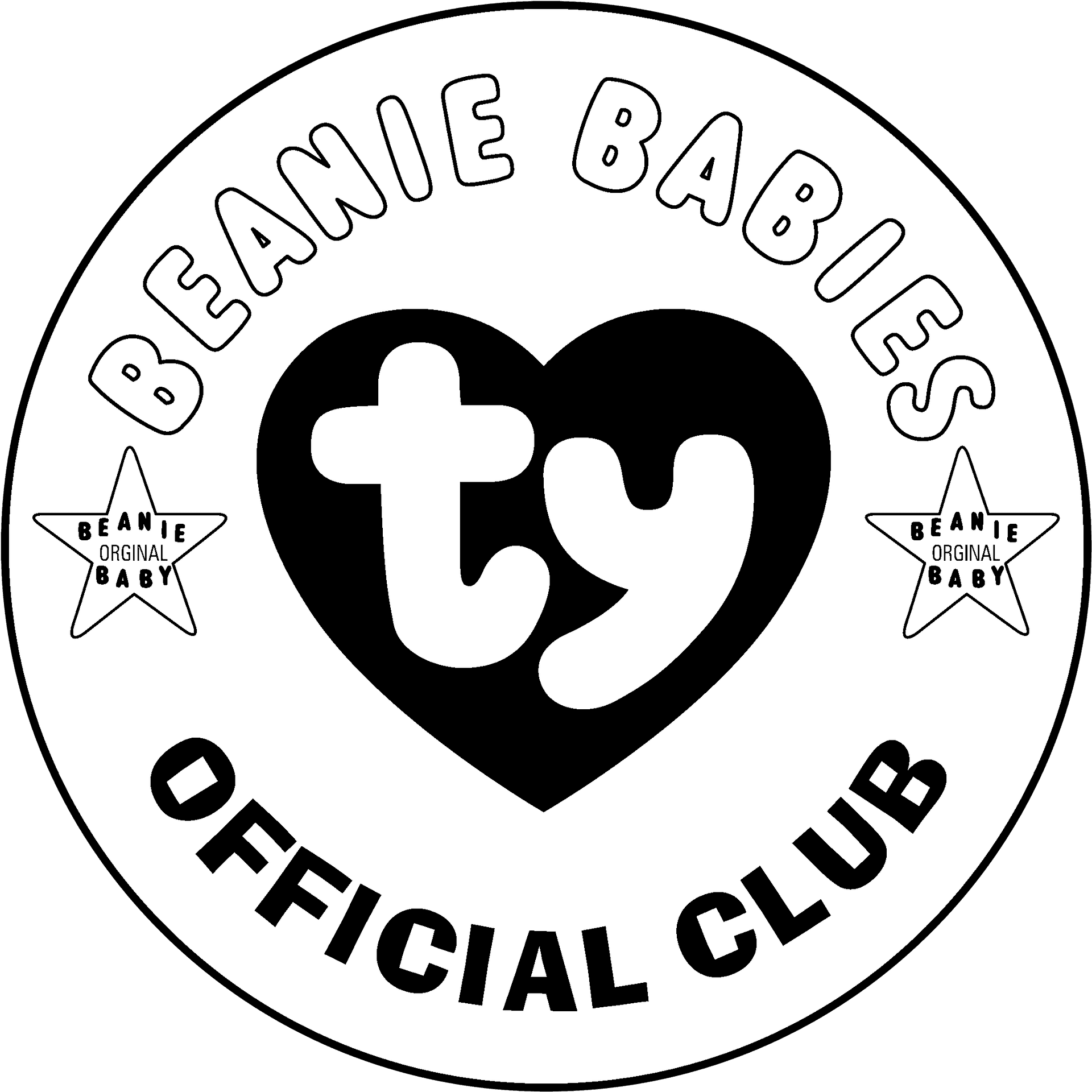 Beanie Babies Official Club Logo PNG