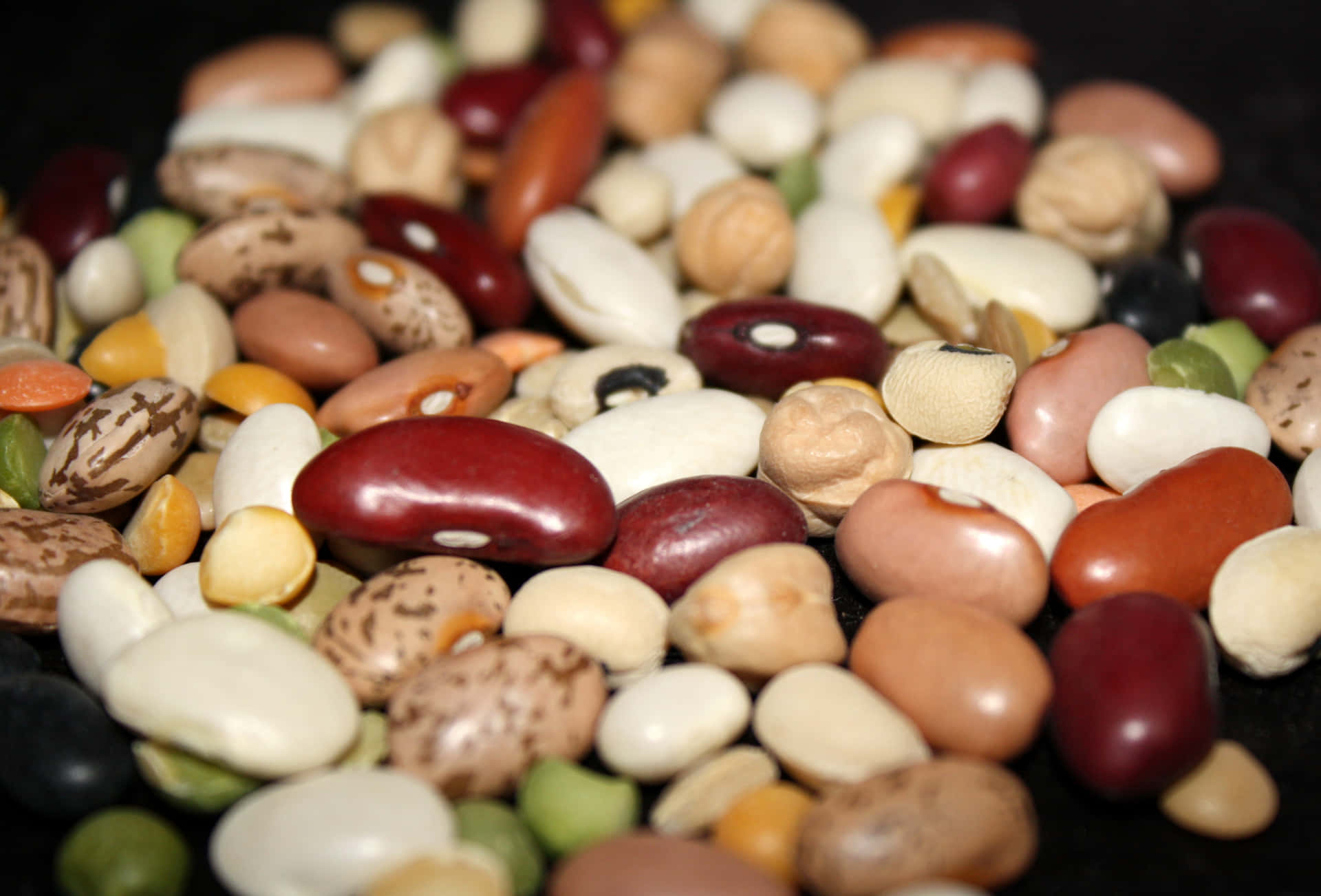 A variety of delicious and colorful beans for a tasty meal"