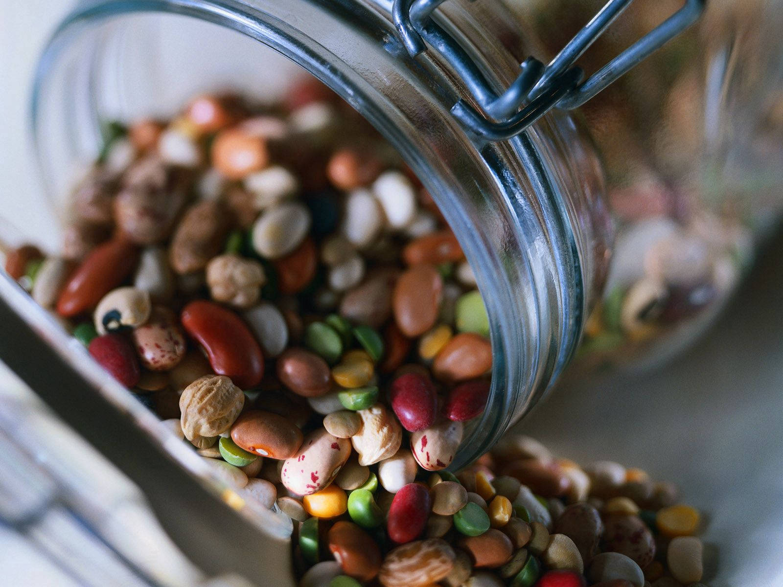 Beans Nuts Food Jar Wallpaper