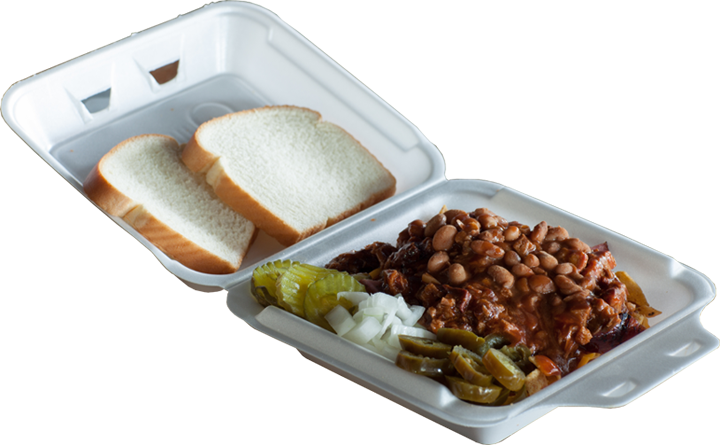 Beansand B B Q Meal Styrofoam Container PNG
