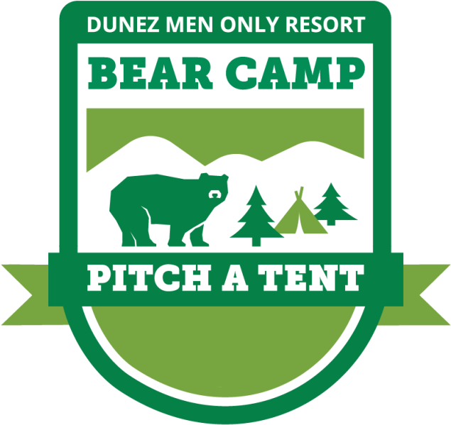 Bear Camp Pitch A Tent Logo PNG