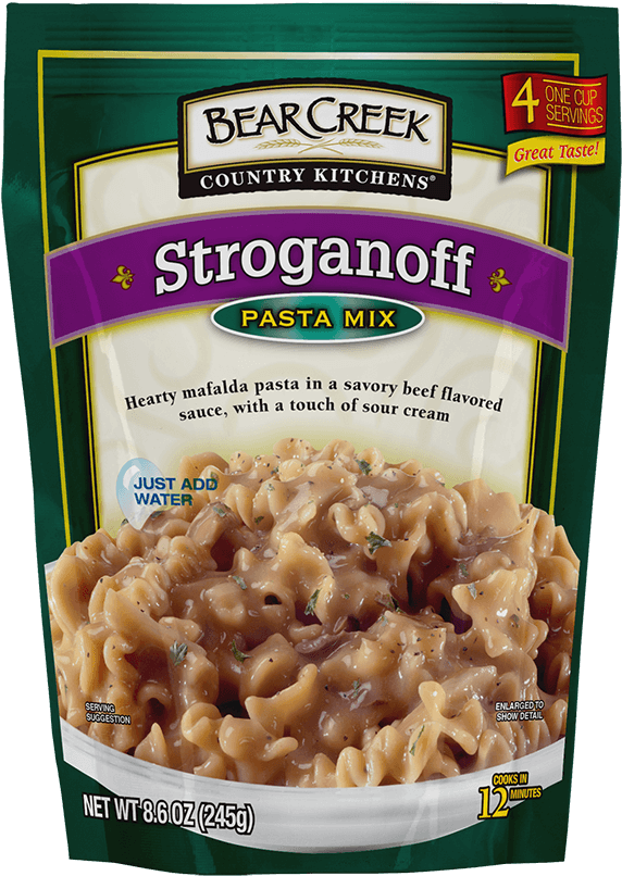 Bear Creek Stroganoff Pasta Mix Package PNG