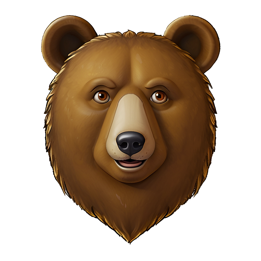 Bear Face Emoji Png 46 PNG