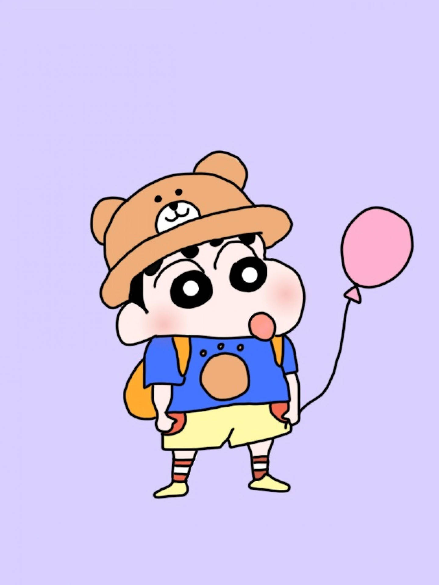 Bear Hat Cute Shinchan Aesthetic Picture