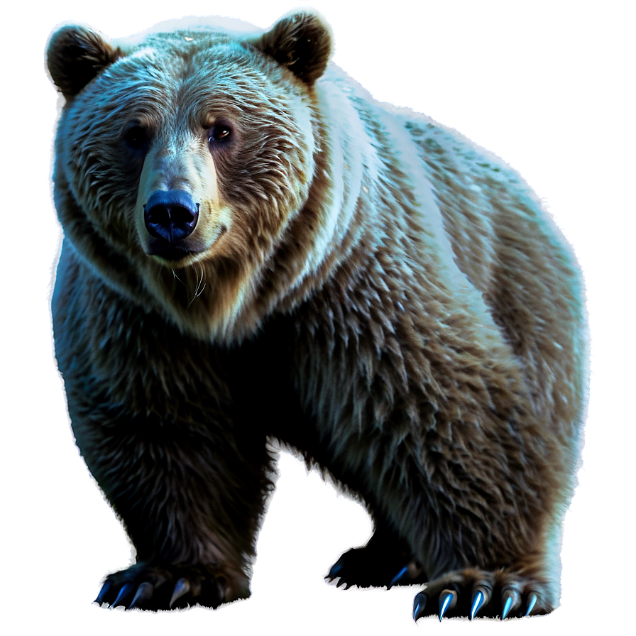 Bear In Moonlight Png Wwe90 PNG