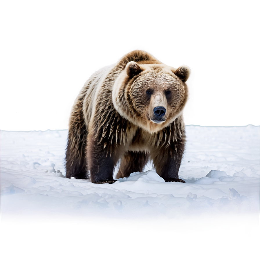 Bear In Snow Png Kqc PNG