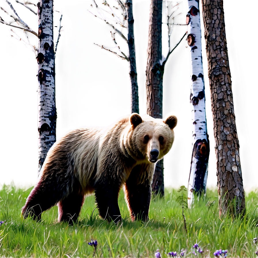 Bear In The Woods Png Qoo PNG