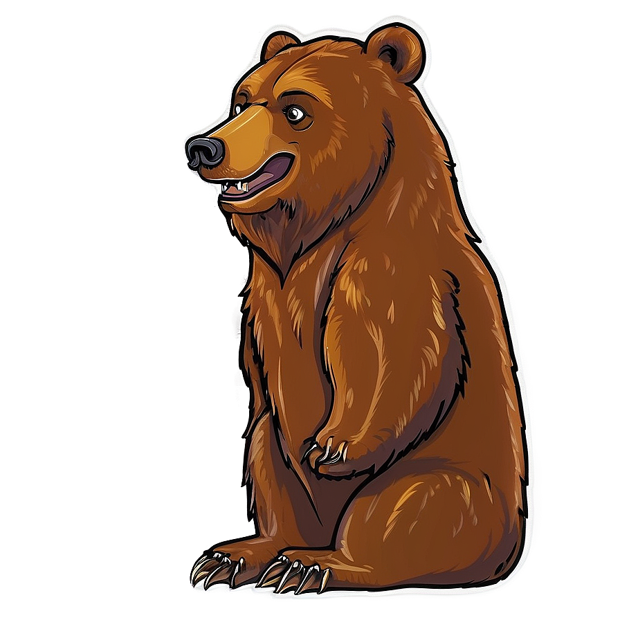 Bear Outline Png 05032024 PNG