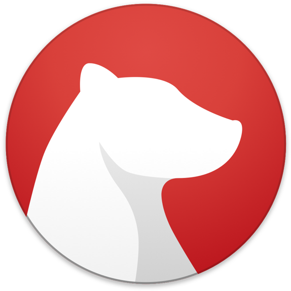 Bear Profile Icon Red Background PNG